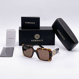 New Versace Women's Square Havana Sunglasses